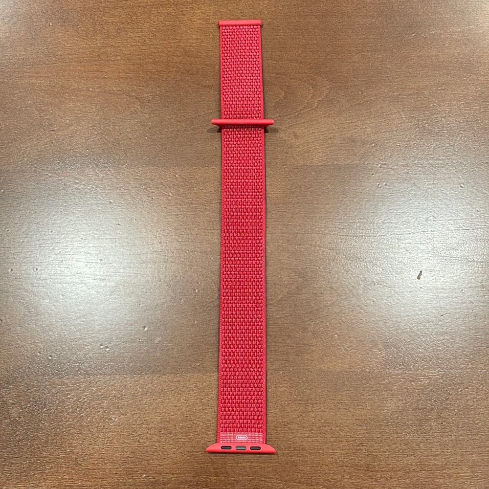 ORIGINAL 44 MM APPLE WATCH BAND RED (PRODUCT) VELCRO SPORT BAND LOOP